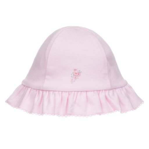 Kissy Kissy-Pima-Baumwollmütze mit Rose (B) | Childrensalon Outlet