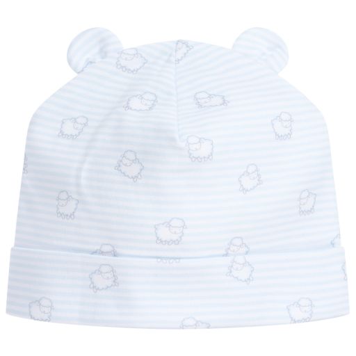 Kissy Kissy-قبعة قطن بيما لون أزرق و أبيض للأطفال  | Childrensalon Outlet