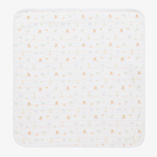 Kissy Kissy-White Alphabet Blanket (74cm) | Childrensalon Outlet