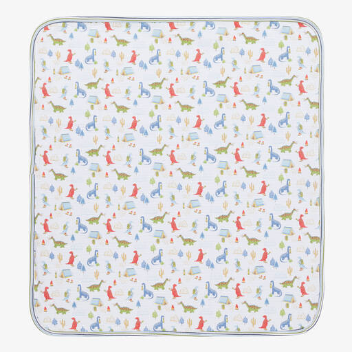 Kissy Kissy-Couverture blanche à motifs (74 cm) | Childrensalon Outlet