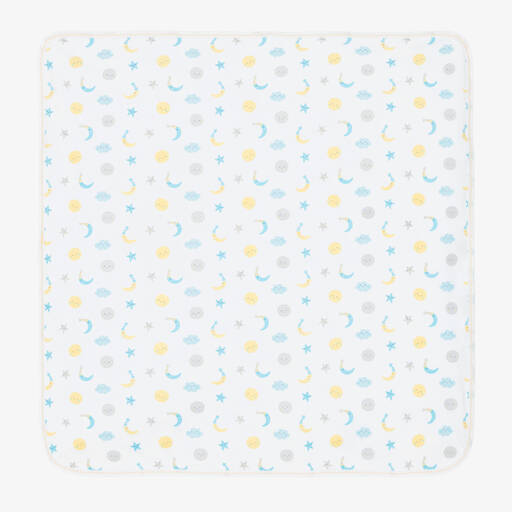 Kissy Kissy-White Moonlight Dreams Blanket (74cm) | Childrensalon Outlet
