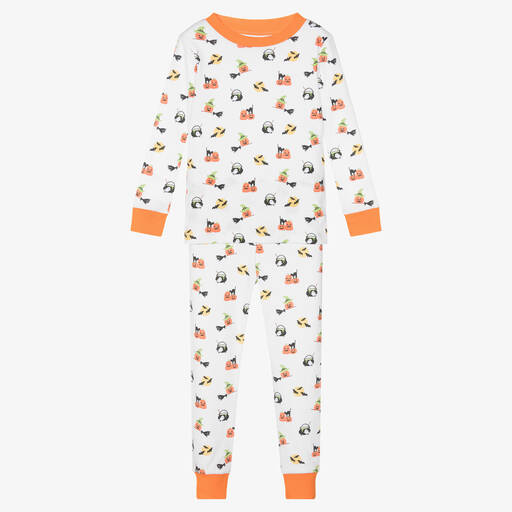 Kissy Kissy-White Pima Cotton Hello Hallo Pyjamas | Childrensalon Outlet