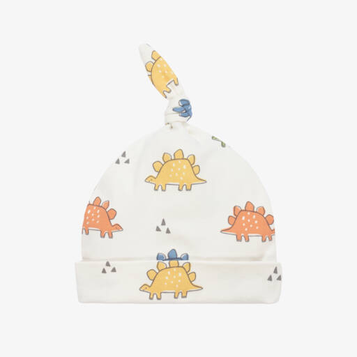 Kissy Love-Boys Ivory Dino Knot Hat | Childrensalon Outlet