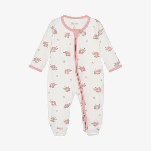Kissy Love-Girls Floral Ivory Babygrow | Childrensalon Outlet