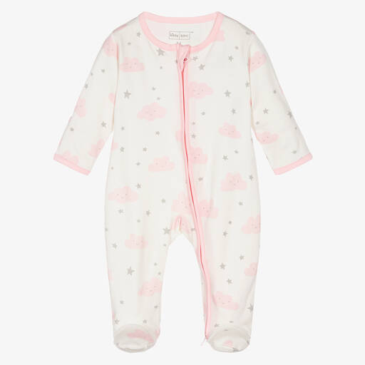 كيسي لاف-أفرول بيبي غرو قطن بيما لون عاجي للمولودات | Childrensalon Outlet