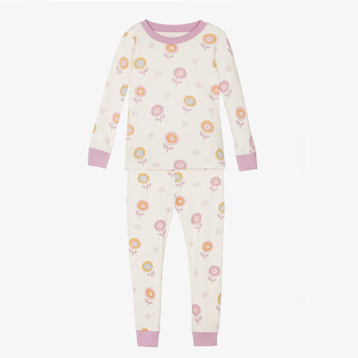 Kissy Love-Pyjama Pima ivoire Pretty Blossoms | Childrensalon Outlet