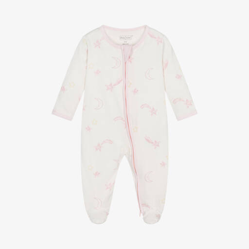 Kissy Love-Girls Ivory Starry Sky Babysuit | Childrensalon Outlet