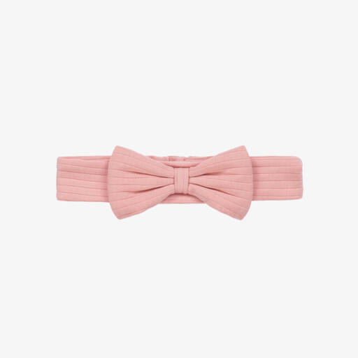 Kissy Love-Girls Soft Pink Bow Hairband | Childrensalon Outlet