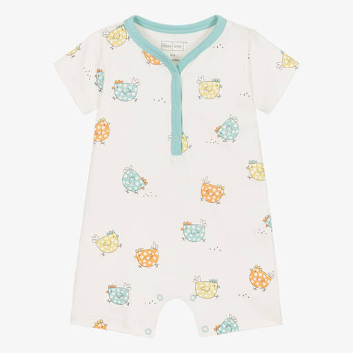 Kissy Love-Ivory Cotton Dotty Chicks Baby Shortie | Childrensalon Outlet