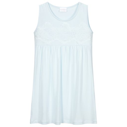 La Perla-Голубая ночная рубашка из модала для девочек | Childrensalon Outlet