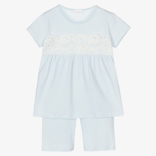 La Perla-Girls Blue Short Pyjamas | Childrensalon Outlet