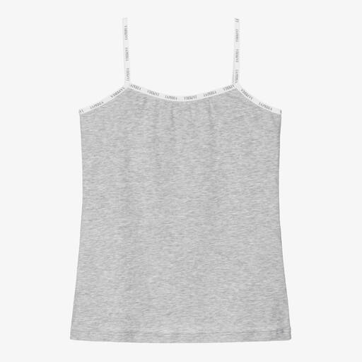 La Perla-Girls Grey Cotton Vest | Childrensalon Outlet
