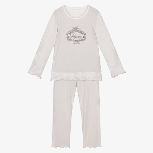 La Perla-Grauer Princess Schlafanzug (M) | Childrensalon Outlet