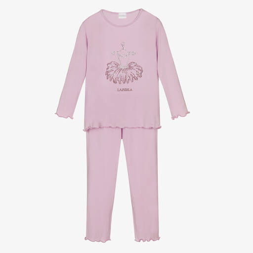 La Perla-Сиреневая пижама из модала для девочек | Childrensalon Outlet