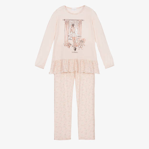 La Perla-Girls Pink Ballerina Pyjamas | Childrensalon Outlet