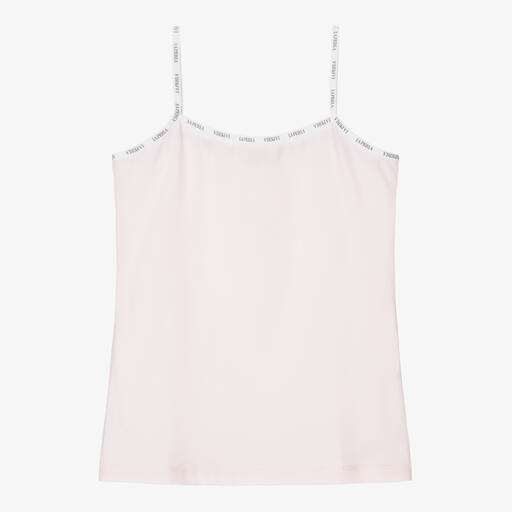 La Perla-Girls Pink Cotton Vest | Childrensalon Outlet