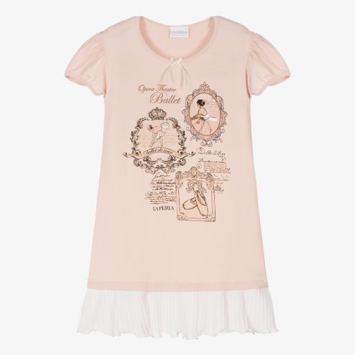 La Perla-Girls Pink Modal Nightdress | Childrensalon Outlet