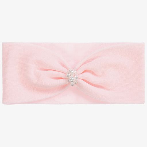 La Perla-Girls Pink Pearl Headband | Childrensalon Outlet