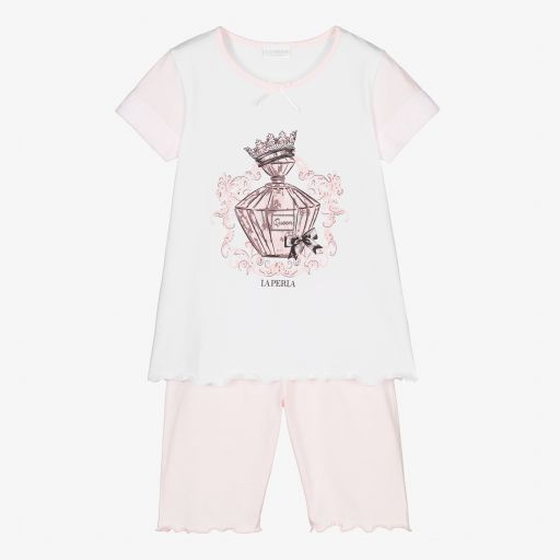 La Perla-Girls Pink Short Pyjamas | Childrensalon Outlet