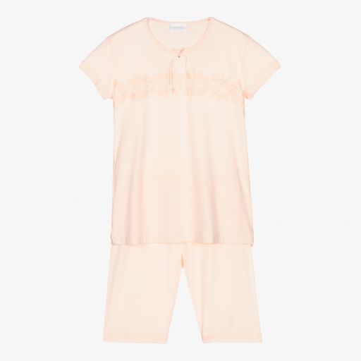 La Perla-Pink Cotton Short Pyjamas | Childrensalon Outlet