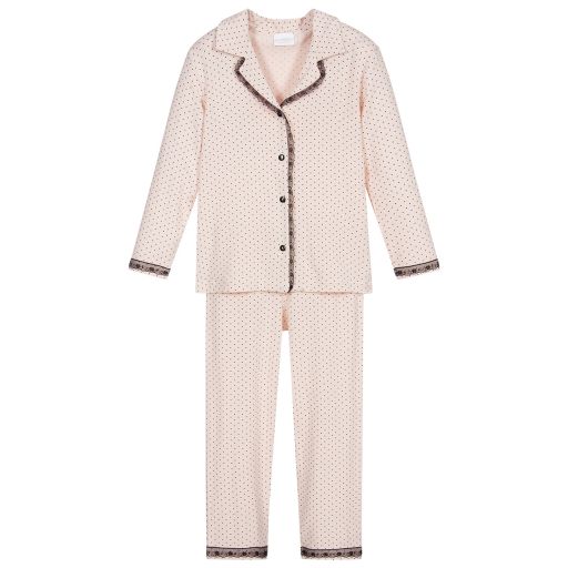 La Perla-Rosafarbener Pyjama aus Modal-Jersey | Childrensalon Outlet