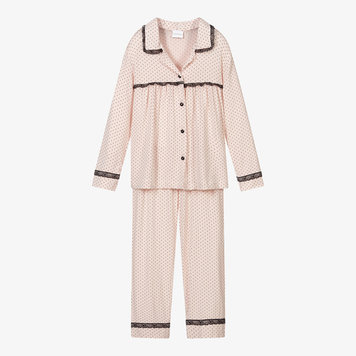 La Perla-Pink Modal Jersey Pyjamas | Childrensalon Outlet