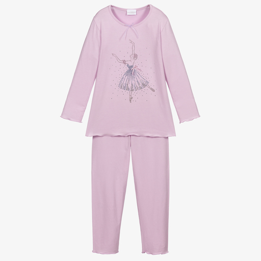 La Perla-Violetter Schlafanzug aus Modal-Jersey | Childrensalon Outlet