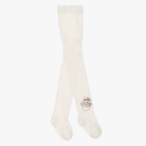 La Perla-Teen Girls Ivory Knit Tights | Childrensalon Outlet