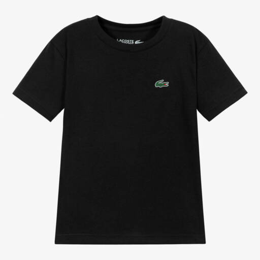 Lacoste-Black Ultra Dry T-Shirt | Childrensalon Outlet
