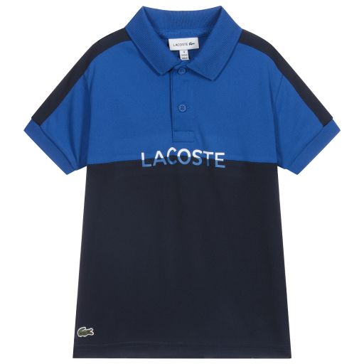 Lacoste-Blue Sports Polo Shirt | Childrensalon Outlet
