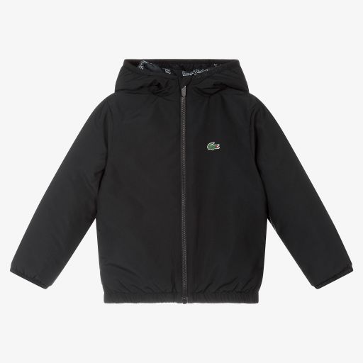 Lacoste Sport-Boys Black Padded Jacket | Childrensalon Outlet