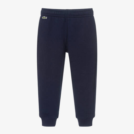 Lacoste-Boys Navy Blue Jersey Joggers | Childrensalon Outlet