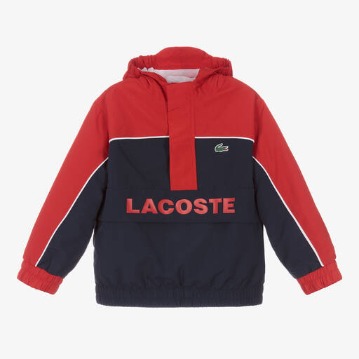Lacoste-Boys Red & Blue Track Jacket | Childrensalon Outlet