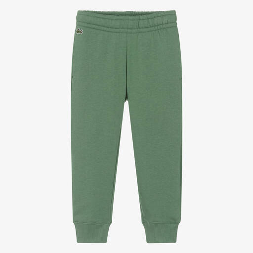 Lacoste-Green Organic Cotton Joggers | Childrensalon Outlet