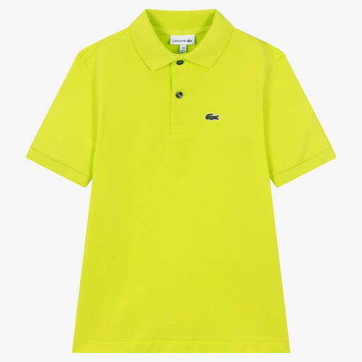 Lacoste-Teen Boys Green Logo Polo Shirt | Childrensalon Outlet