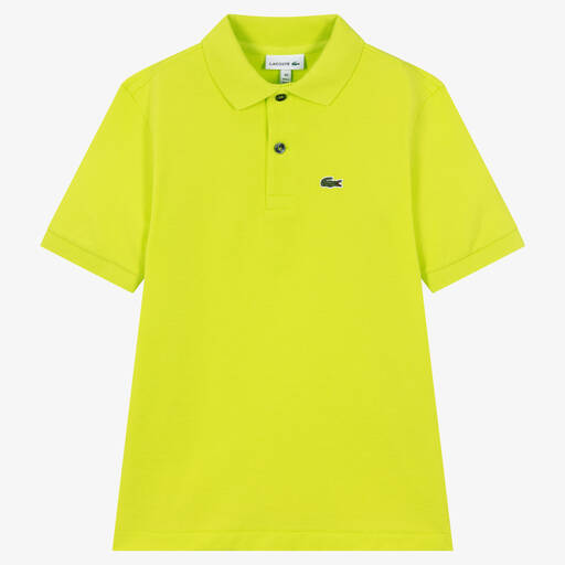 Lacoste-Teen Boys Green Logo Polo Shirt | Childrensalon Outlet