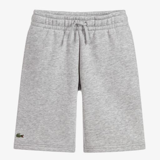 Lacoste Sport-Teen Boys Grey Logo Shorts | Childrensalon Outlet
