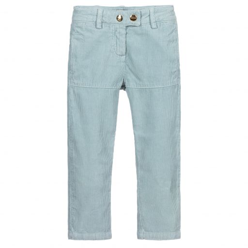 Lanvin-Blue Cotton Corduroy Trousers | Childrensalon Outlet