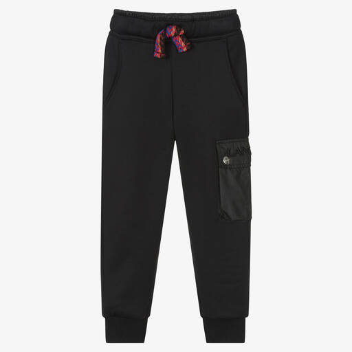 Lanvin-Boys Black Milano Jersey Joggers | Childrensalon Outlet