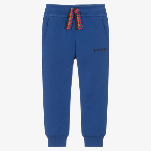 Lanvin-Jogging bleu en coton bio garçon | Childrensalon Outlet