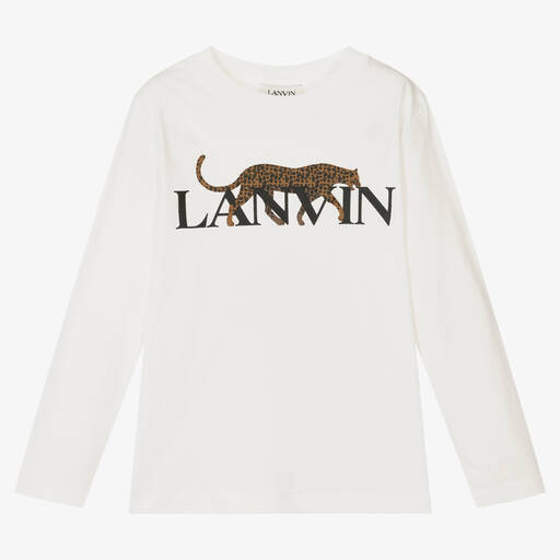 Lanvin-Boys Ivory Organic Cotton Top | Childrensalon Outlet
