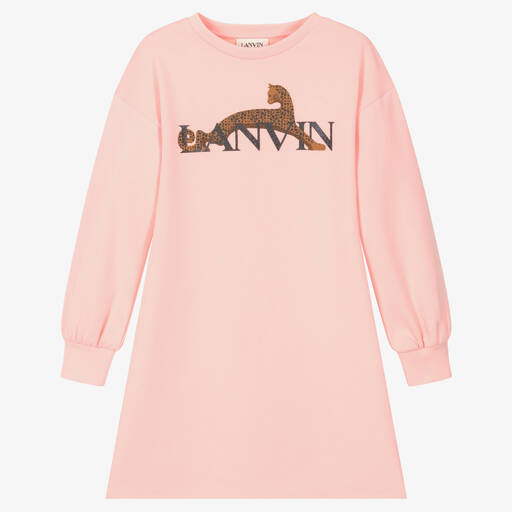 Lanvin-Teen Cat Logo Sweatshirt Dress | Childrensalon Outlet