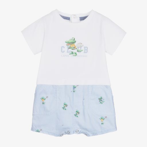 Lapin House-Baby Boys Blue Shortie  | Childrensalon Outlet