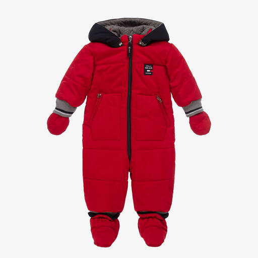 Lapin House-Baby Boys Red Snowsuit | Childrensalon Outlet