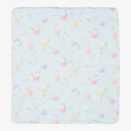 Lapin House-Baby Girls Green Ice Cream Blanket (80cm) | Childrensalon Outlet