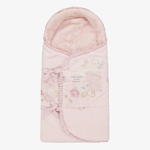 Lapin House-Baby Girls Pale Pink Cotton Nest (60cm) | Childrensalon Outlet