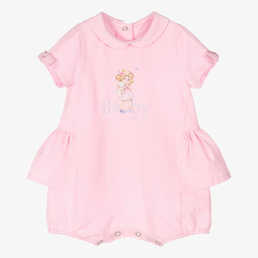 Lapin House-Baby Girls Pink Jersey Shortie | Childrensalon Outlet