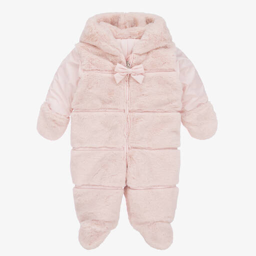Lapin House-Розовый двусторонний зимний комбинезон | Childrensalon Outlet