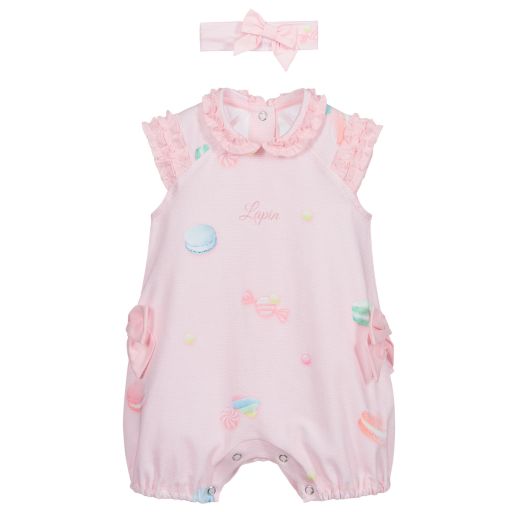 Lapin House-Baby Girls Pink Shortie Set | Childrensalon Outlet