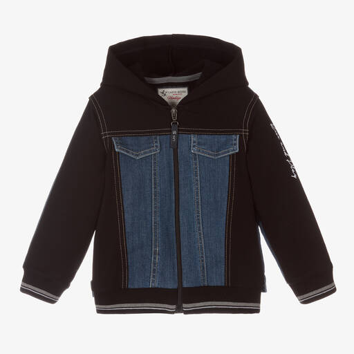 Lapin House-Black & Blue Denim Jacket | Childrensalon Outlet